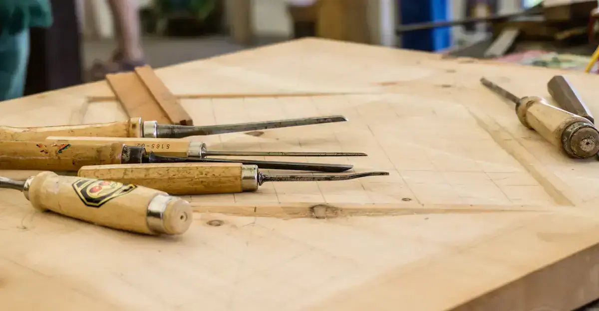 Ciseaux à bois et traçage