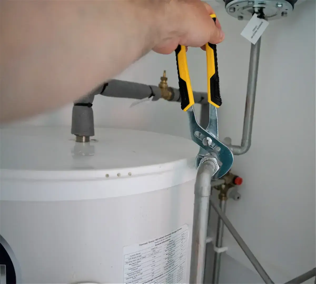 Intervention sur un chauffe-eau